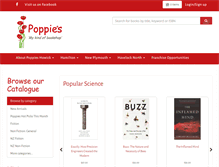 Tablet Screenshot of poppiesbooks.co.nz
